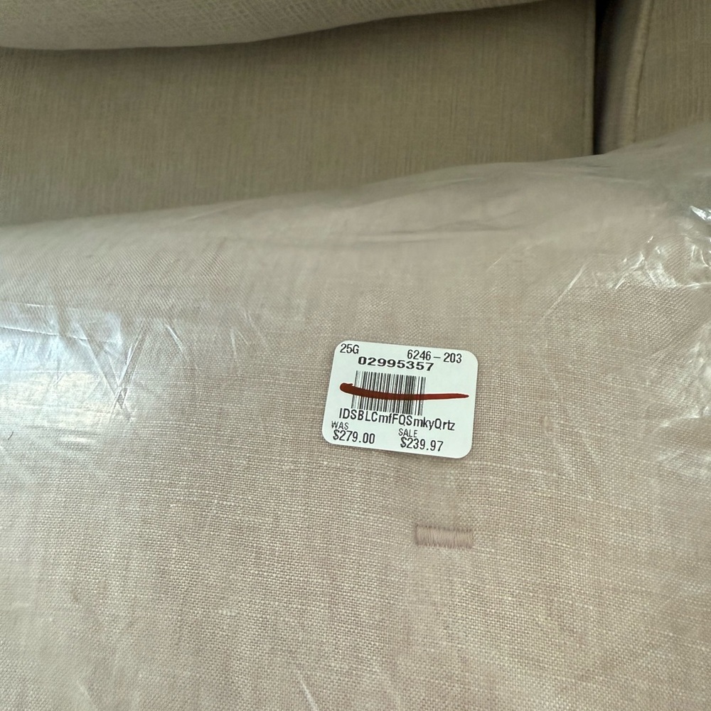 Pottery Barn Belgian Flax Linen Comforter Full/Queen in Smoky Quartz - Picture 5 of 7